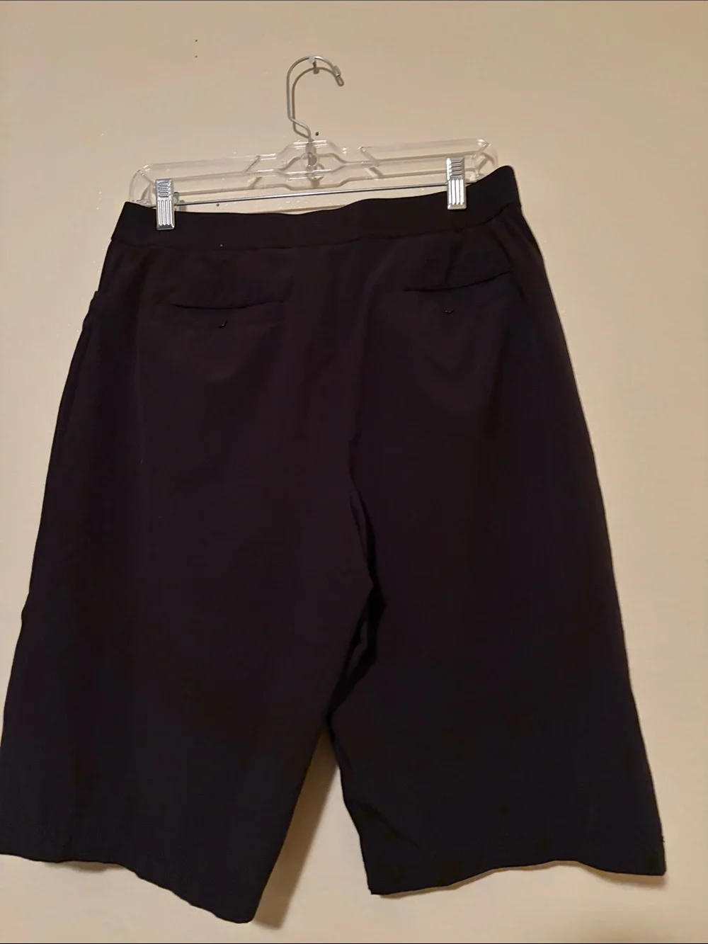 Men's Flat Front Cargo Shorts - Black